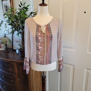 American Rag Cie Women's Peasant Blouse